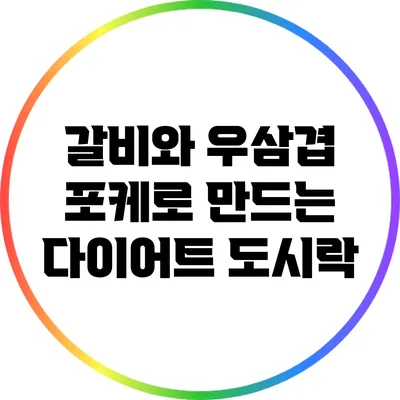 갈비와 우삼겹 포케로 만드는 다이어트 도시락