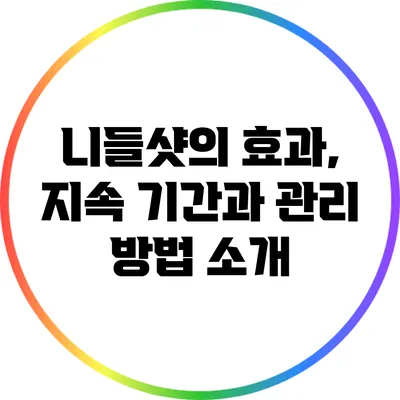 니들샷의 효과, 지속 기간과 관리 방법 소개