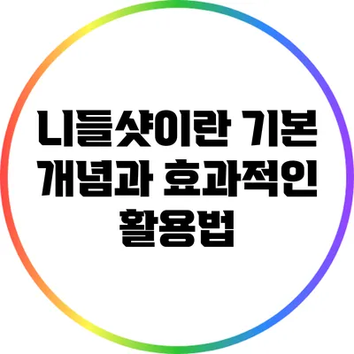 니들샷이란? 기본 개념과 효과적인 활용법