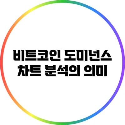 비트코인 도미넌스 차트 분석의 의미