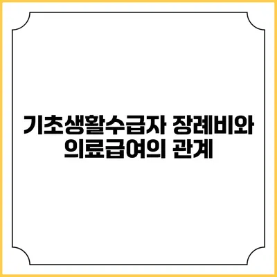 기초생활수급자 장례비와 의료급여의 관계