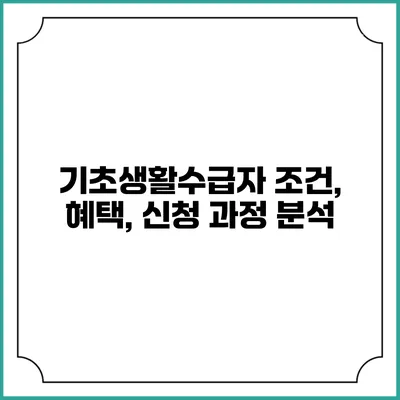 기초생활수급자 조건, 혜택, 신청 과정 분석