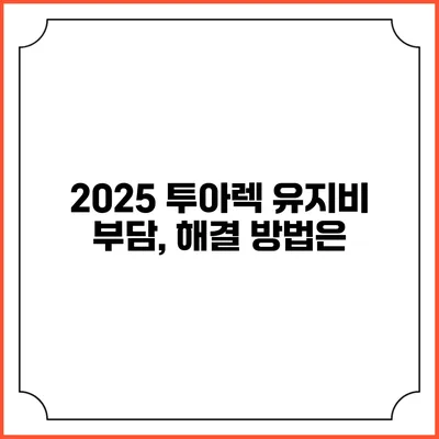 2025 투아렉 유지비 부담, 해결 방법은?